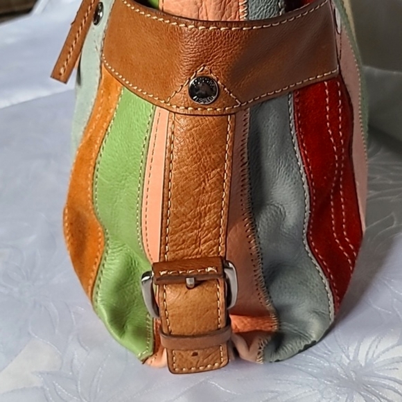 Vintage Fossil Striped Hobo Shoulder bag - Picture 8 of 16